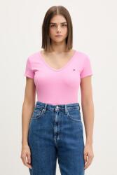Tommy Jeans tricou pentru femei, din bumbac cu elastan PPYH-TSD03B_30C (DW0DW17385)
