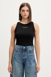 Tommy Jeans crop top pentru femei, din bumbac cu elastan 9BY2-TSDZRF_99X (DW0DW22806)