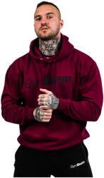 GymBeam Men‘s PRO Hoodie Burgundy Férfi-melegítőfelső XL