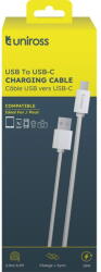 Uniross USB - USB-C kábel, 2 m, Charge + Sync (UCA005)