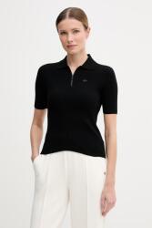 Lacoste női póló viszkóz - fekete 38