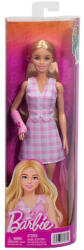Mattel Fashionista barátok divatbaba - Baba rózsaszín gipszben és kockás ruhában (243) (FBR37_JJN56)