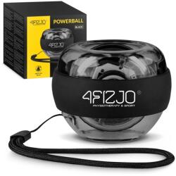 4FIZJO Mingea giroscopică Power Ball pentru exerciții ale încheieturii mâinii - neagră