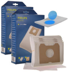  Set 8 Saci Aspirator Sintetici WORWO PMB01K, Compatibili cu Philips Triathlon, Athena, Duathlon (TRS1-1051-CS1-N)