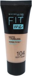 Maybelline MBL FIT ME MAKE-UP MATTE+PORELESS 30 ML / 104 SOFT IVORY make-up 104 soft ivory