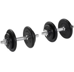Gorilla Sports Súlyzó szett gumírozott tárcsák 20 kg (100092-00008-0025) - gorillasports