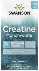 Swanson Creatină monohidrat, fără aromă - 30 pliculețe