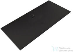 Kludi TERRA 180x80 cm-es RAKSOLID zuhanytálca szifon nélkül, matt fekete 08DW2139 (08DW2139)