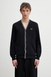 Fred Perry pamut férfi kardigán - sötétkék M