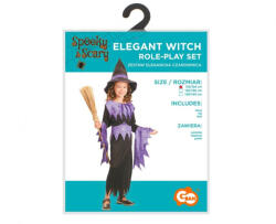 GoDan Costum Vrajitoare Eleganta pentru copii 110/120 (5-6 Ani) rochie palarie si curea GD1728 Costume bal mascat copii (GD1728) Costum bal mascat copii