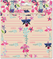 Ars Una Füzetcímke Csomagolt 3x6 Darab Beach Flowers (5469) 25 (AU53834690)