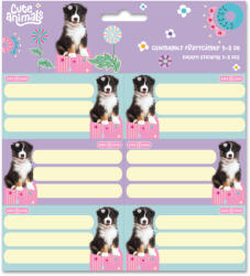 Ars Una Füzetcímke Csomagolt 3x6 Darab Cute Animals- Aussie (5528) 26 (AU53835284)