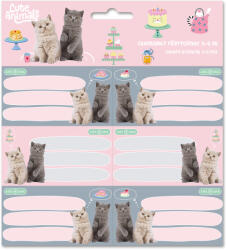 Ars Una Füzetcímke Csomagolt 3x6 Darab Cute Animals-Tea Party (5532) 26 (AU53835321)