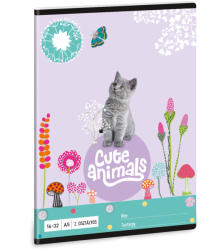 Ars Una Füzet A/5 II. Oszt. Vonalas Cute Animals Kitten 5368 (AU53593689)