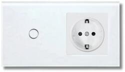 iUni Intrerupator touch si Priza, Rama sticla securizata, iUni 1Y, LED (554056)