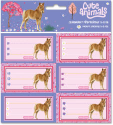 Ars Una Füzetcímke Csomagolt 3x6 Darab Cute Animals-Horse (5526) 26 (AU53835260)