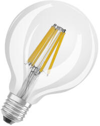 OSRAM OSRAM , LED SUPERSTAR PLUS CLASSIC Globe FILAMENT , LED égő , E27 , 11 W , 2700 K , Meleg fehér , Dimmelhető , IP20 , Átlátszó (4058075602953)