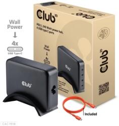 Club 3D CAC-1918 (240W GaN, 4x USB-C, PD3.1, 4 csatlakozó) (MOBCLUCAC-1918)