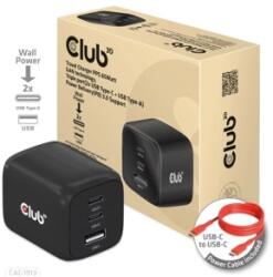 Club 3D CAC-1913EU (65W GAN, Triple port 2xUSB-C 1xUSB-A PD 3.0) (PERCLUCAC-1913EU)