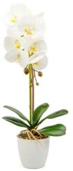 Vog und Arths Műnövény dekoráció - orchidea - fehér - 48 cm (11901B)