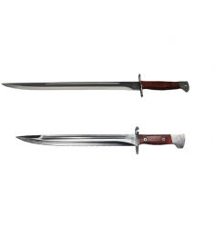 Depox Set Cutit AK si Maceta vanatoare, otel inoxidabil, 61 cm, argintiu (0983)