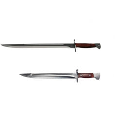 Depox Set Cutit AK si Maceta vanatoare, model AK, otel inoxidabil, 61 cm, argintiu (0984)