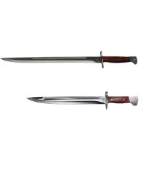DEPOX Set Cutit si Maceta vanatoare, model AK, otel inoxidabil, 39 cm, argintiu (0985)