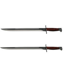 DEPOX Pachet doua macete vanatoare, model AK, otel inoxidabil, 61 cm, argintiu (0989)