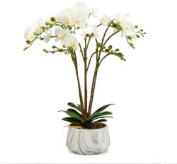Vog und Arths Műnövény dekoráció - orchidea - fehér - 58 cm (11900B)