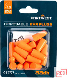 Portwest PU hab füldugó (200 pár) (EP14ORR) - redmarket