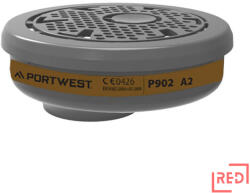 Portwest A2 gázszűrő univerzális menetes (6db) (P902BKR)