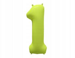 Amscan Neon sárga fólia lufi egyes szám 1 86cm születésnap