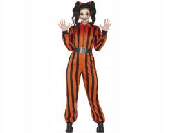 Fiestas Guirca Narancssárga Rab Jelmez Farsang Bohóc Halloween Harlequin M-es méret (GU79906)