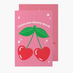 Empikfoto. ro Felicitare personalizată I love you cherry much, 10x15 cm - 107425