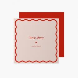 Empikfoto. ro Felicitare personalizată Love Story Pink, 14x14 cm - 107437