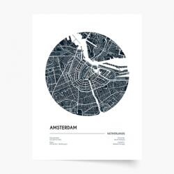 Empikfoto. ro Poster, Maps: Amsterdam, 60x80 - 83054