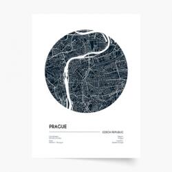 Empikfoto. ro Poster, Maps: Prague, 30x40 - 82716