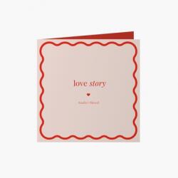 Empikfoto. ro Felicitare personalizată Love Story Pink, 14x14 cm - 107438
