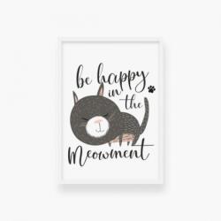 Empikfoto. ro Poster, Be happy- ramă albă, 50x70 - 59676