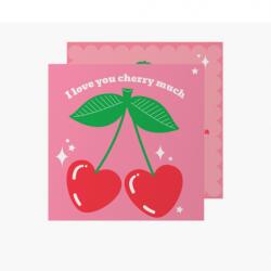 Empikfoto. ro Felicitare personalizată I love you cherry much, 14x14 cm - 107423