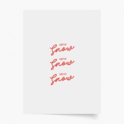 Empikfoto. ro Poster, Crăciun: Let it snow - alb, 21x30 - 111692