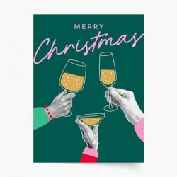 Empikfoto. ro Poster, Crăciun: Merry Christmas Champagne, 70x100 - 102851