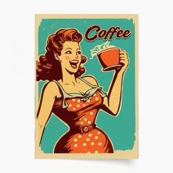 Empikfoto. ro Poster, Lady with coffee, 50x70 - 82575