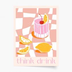 Empikfoto. ro Poster, Think Drink, 30x40 - 83283