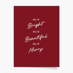 Empikfoto. ro Poster, Crăciun: All is Merry, 50x70 - 102867