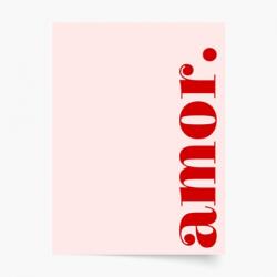 Empikfoto. ro Poster, Tipografic: Amor, 60x80 - 83420