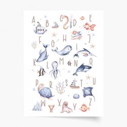Empikfoto. ro Poster, Alfabet: Ocean Băiețel , 50x70 - 82808