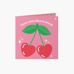 Empikfoto. ro Felicitare personalizată I love you cherry much, 14x14 cm - 107424
