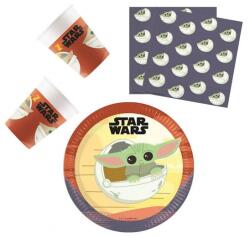 Star Wars Mandalorian party szett 36db-os 23cm-es tányérral (PNN00056)