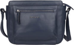 Bellicci Női bőr crossbody táska Bellicci Silene - sötétkék